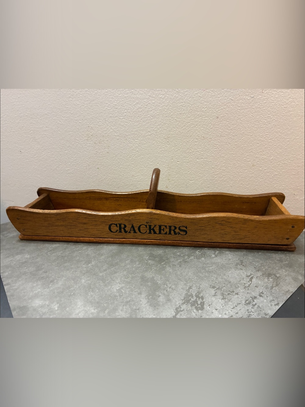 Wooden Crackers Serving Caddy - Brown